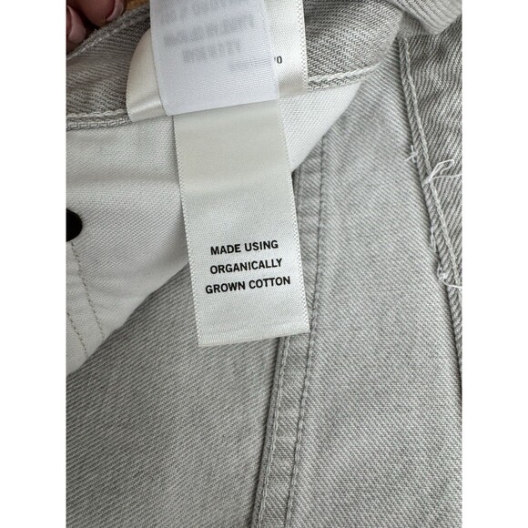 Agolde Women's Pale Gray Ballon Jeans Barrell Style Organic Cotton 32 USA - Picture 8 of 12